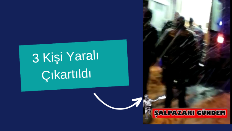 Korkutan Kaza'dan 3 Kişi Yaralı Kurtarıldı 