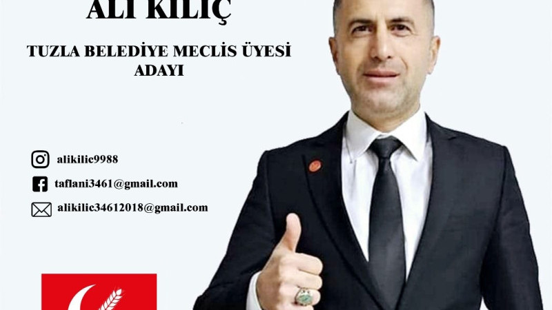 Ali Kılıç Yeniden Refah Partisi Meclis Üyesi 8.sıra Adayı