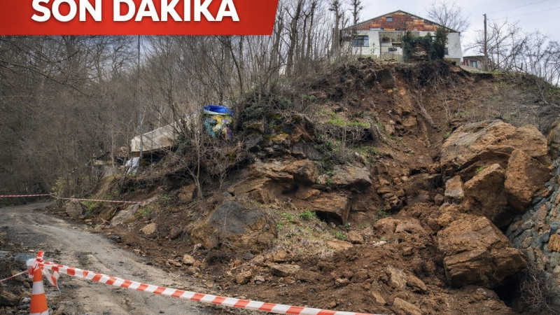 Şalpazarı Geyikli’de Heyelan Paniği: Yol Kapatıldı, Bir Yapı Kullanılamaz Hale Geldi