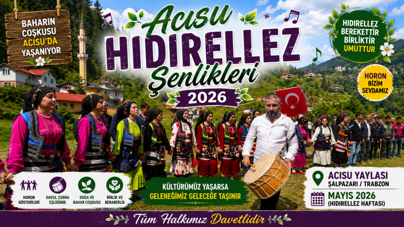 Acısu’da Bahar Coşkusu: Binlerce Kişi Hıdırellez Şenliğinde Buluştu